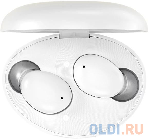 

Гарнитура вкладыши QCY T16 белый беспроводные bluetooth в ушной раковине