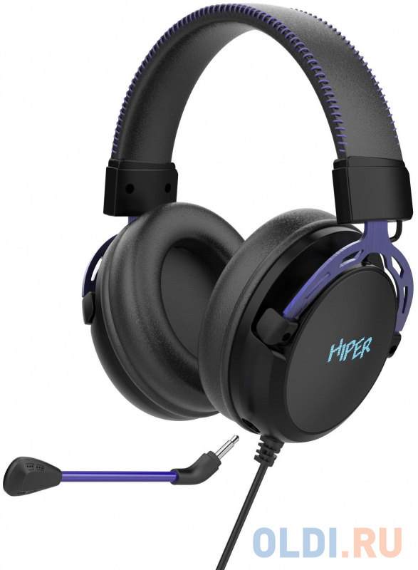 

Гарнитура компьютерная игровая HIPER GSND-1400 (7.1, 40мм, USB, регулировка оголовья, кабель 2м, черный)