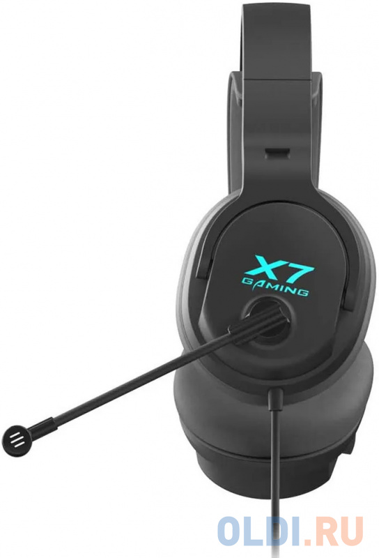Наушники с микрофоном A4Tech XH-720p черный 2м мониторные оголовье фото