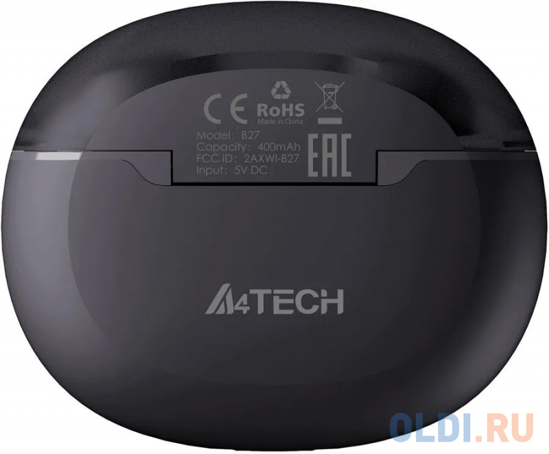 Гарнитура A4TECH 2Drumtek B27 TWS серый фото