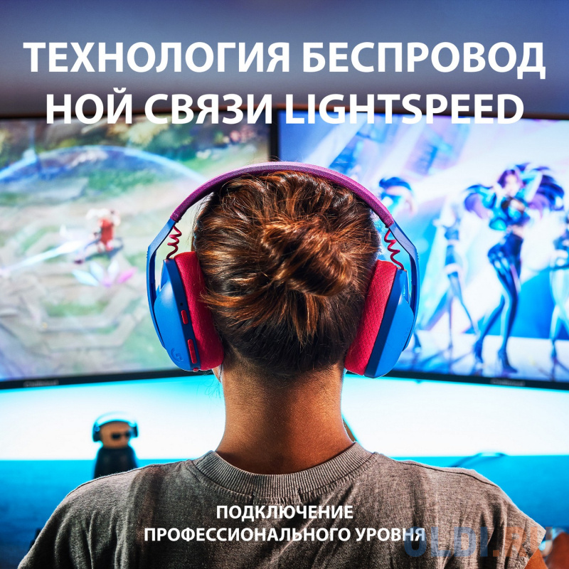Гарнитура/ Logitech Headset G435 LIGHTSPEED Wireless Gaming  BLUE - Retail фото