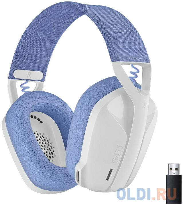 Гарнитура/ Logitech Headset G435 LIGHTSPEED Wireless Gaming  WHITE - Retail гарнитура razer barracuda mercury white razer barracuda mercury white headset