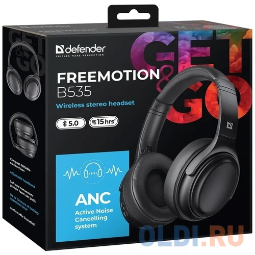 Гарнитура Defender FREEMOTION B535 черный фото