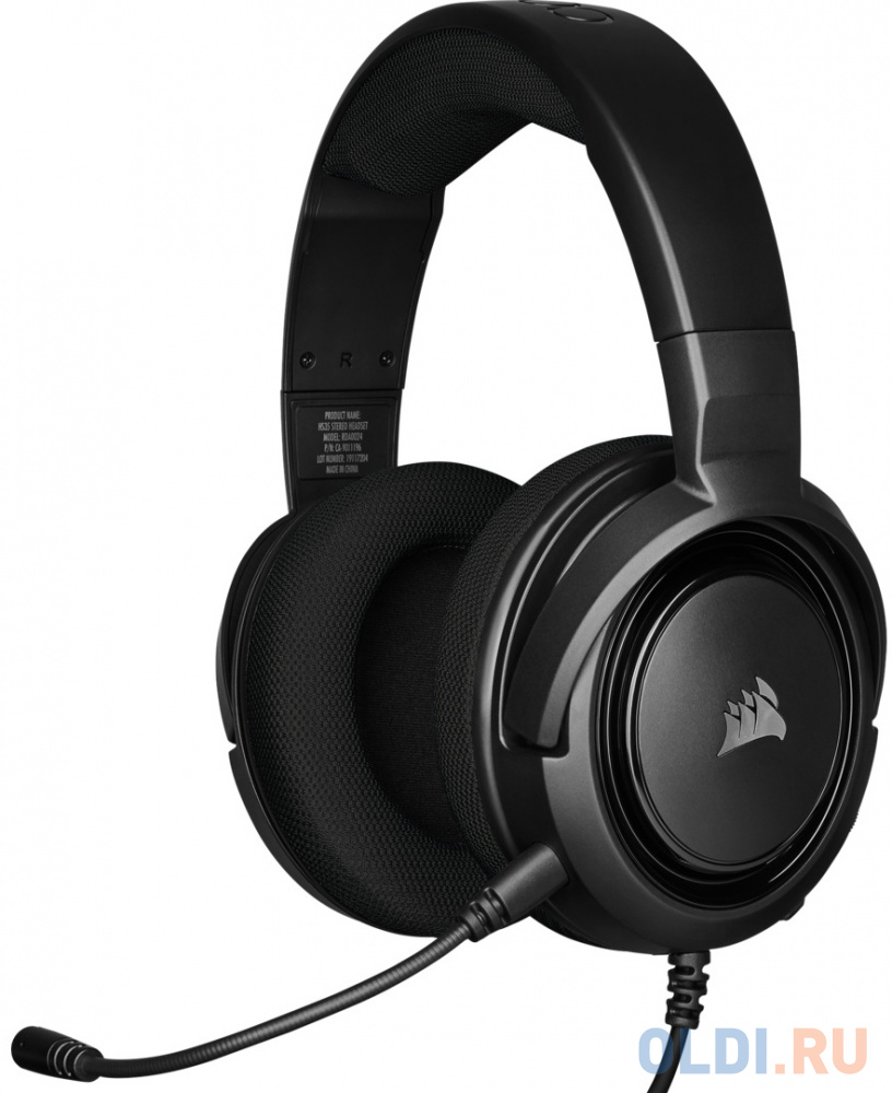 Гарнитура Corsair Gaming™ HS35 STEREO Gaming Headset, Carbon (EU Version) гарнитура logitech stereo headset h340 981 000475 981 000509
