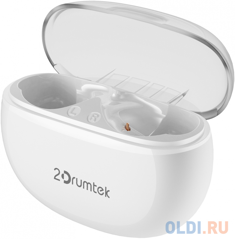 Гарнитура вкладыши A4Tech 2Drumtek B27 TWS белый беспроводные bluetooth в ушной раковине (B27 GRAYISH WHITE) фото