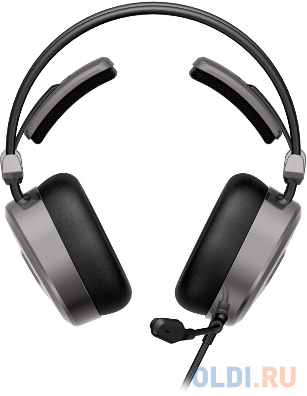Наушники с микрофоном A4Tech Bloody MC750 серый 2.3м мониторные USB оголовье (MC750 GREY) фото