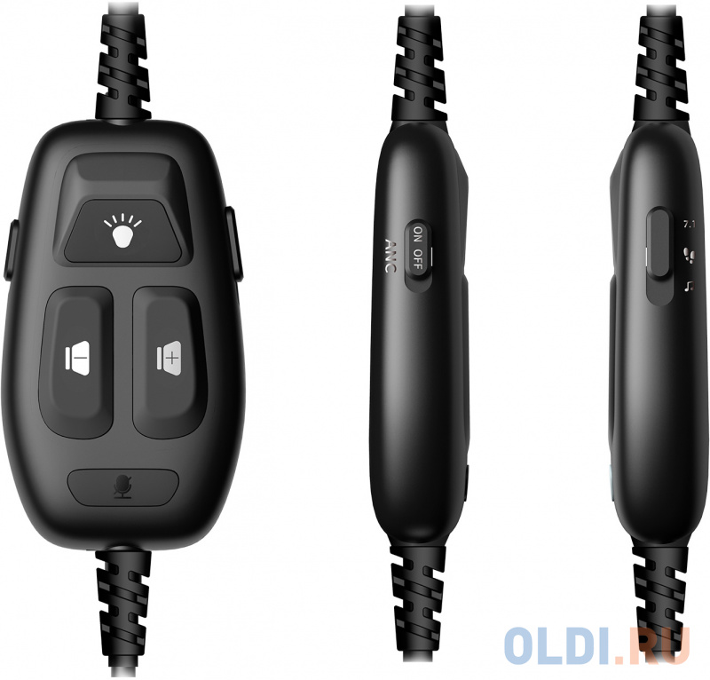 Наушники с микрофоном A4Tech Bloody MC750 серый 2.3м мониторные USB оголовье (MC750 GREY) фото