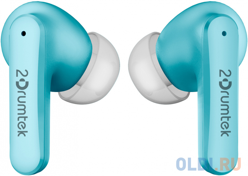 Гарнитура вкладыши A4Tech 2Drumtek B25 TWS синий беспроводные bluetooth в ушной раковине (B25 ICY BLUE) фото