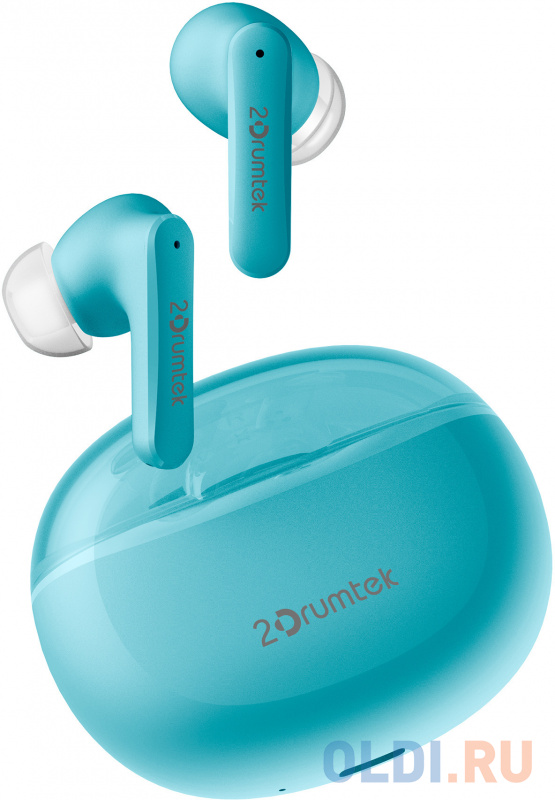 Гарнитура вкладыши A4Tech 2Drumtek B25 TWS синий беспроводные bluetooth в ушной раковине (B25 ICY BLUE) фото