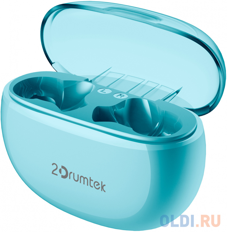 Гарнитура вкладыши A4Tech 2Drumtek B25 TWS синий беспроводные bluetooth в ушной раковине (B25 ICY BLUE) фото