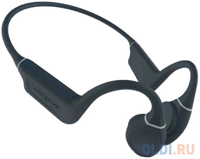 Гарнитура накладные Creative Outlier Free черный беспроводные bluetooth крепление за ухом (51EF1080AA000)