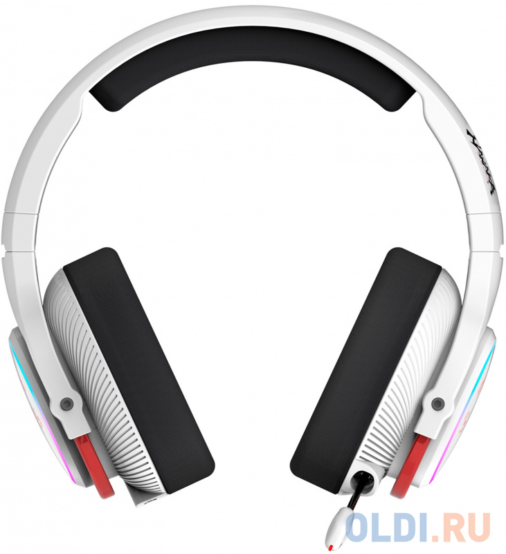 Наушники с микрофоном A4Tech Bloody MR720 белый/красный мониторные BT/Radio оголовье (MR720 NARAKA) фото
