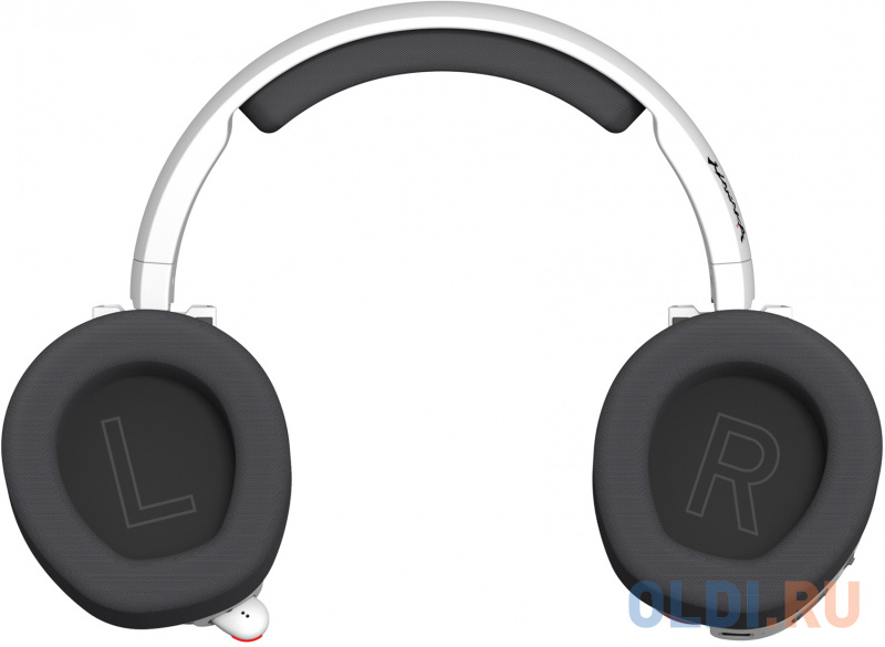 Наушники с микрофоном A4Tech Bloody MR720 белый/красный мониторные BT/Radio оголовье (MR720 NARAKA) фото