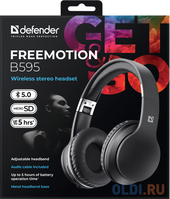 Гарнитура WRL FREEMOTION B595 BLACK 63595 DEFENDER фото