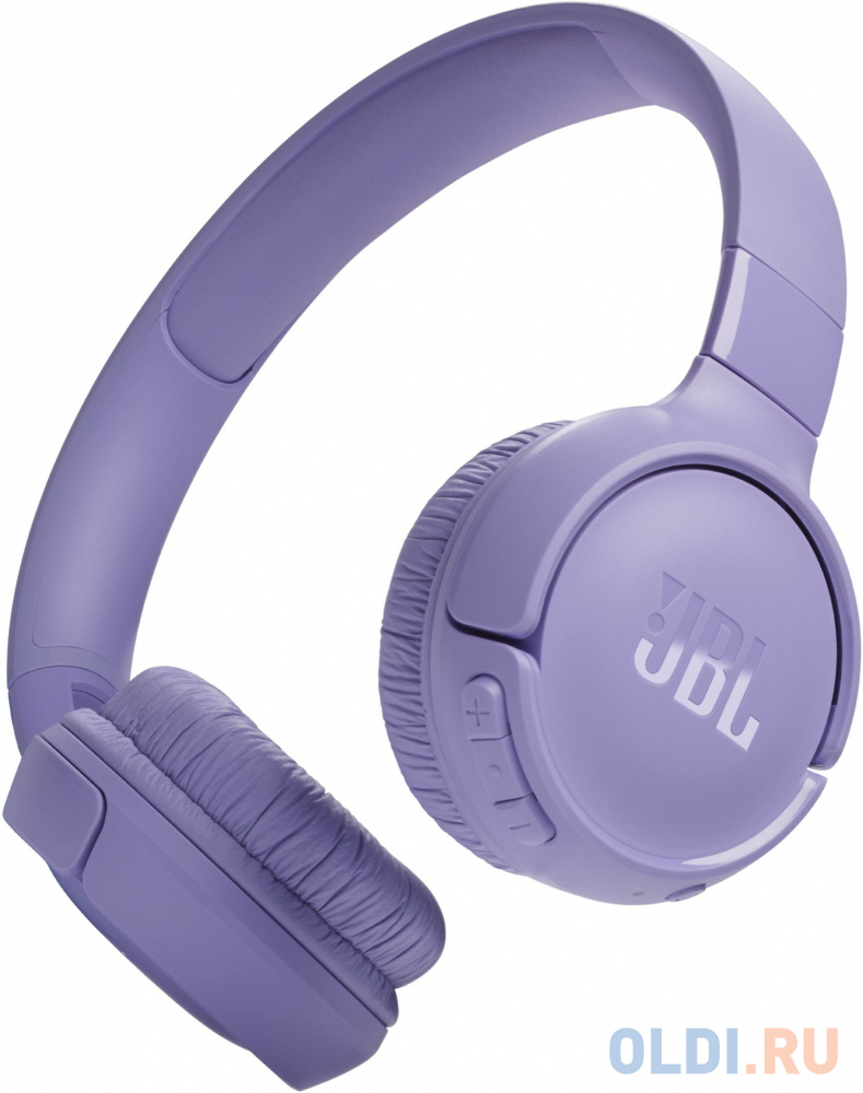 Гарнитура накладные JBL Tune 520BT фиолетовый беспроводные bluetooth оголовье (JBLT520BTPUR) гарнитура мониторные jbl tune 720 bt 1 2м синий беспроводные bluetooth оголовье jblt720btblu