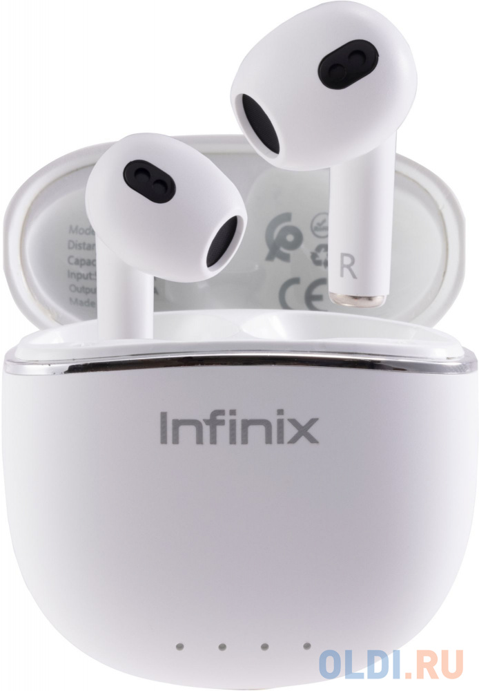 Гарнитура вкладыши Infinix XBuds XE23 белый беспроводные bluetooth в ушной раковине (10311755) Вид№3