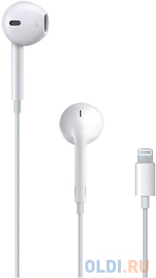 Гарнитура Apple EarPods A1748 белый MMTN2FEM/A наушники apple airpods 2 белый