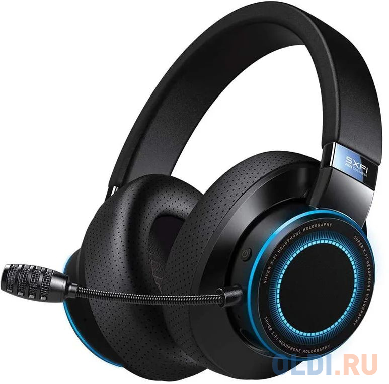 Наушники с микрофоном Creative SXFI Air Gamer черный 2м мониторные BT оголовье (51EF0810AA005) наушники с микрофоном a4tech bloody g535 серебристый 2м мониторные usb оголовье g535 silver usb