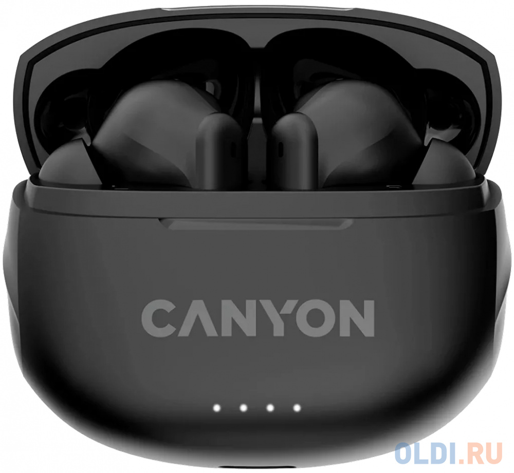 

CANYON TWS-8, Bluetooth headset, with microphone, with ENC, BT V5.3 JL 6976D4, Frequence Response:20Hz-20kHz, battery EarBud 40mAh*2+Charging Case 470, Черный