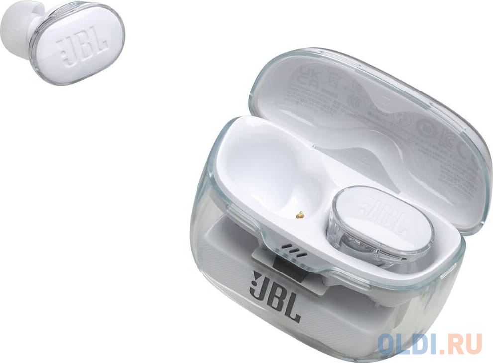 Bluetooth гарнитура JBL Tune Buds Ghost Edition White Вид№5