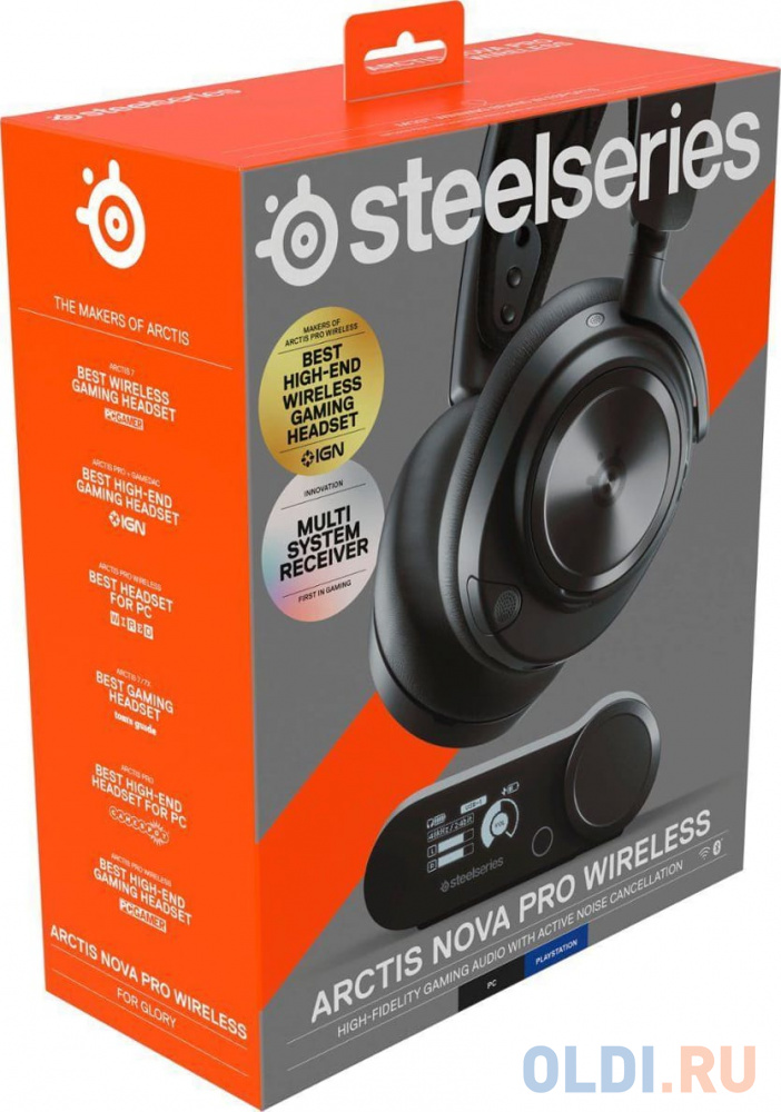 Наушники с микрофоном Steelseries Arctic Nova Pro черный 1.5м накладные оголовье (61527) Вид№2