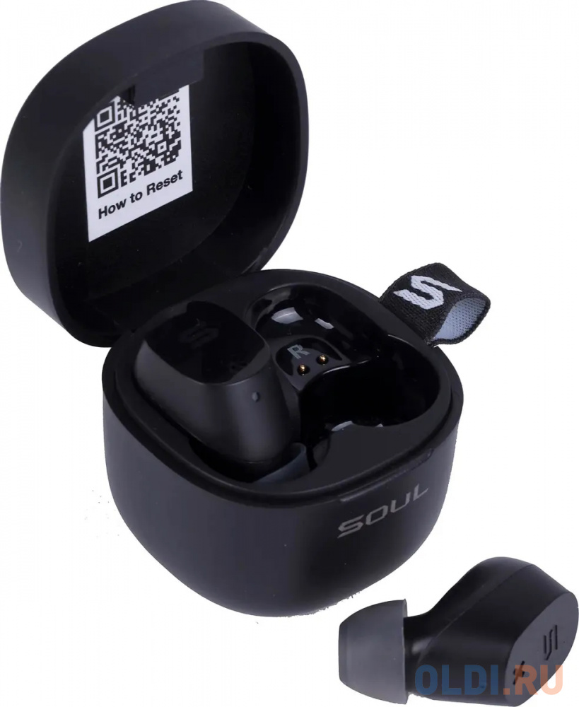 

Гарнитура внутриканальные Soul ST-XX черный мат. беспроводные bluetooth в ушной раковине (80000620)