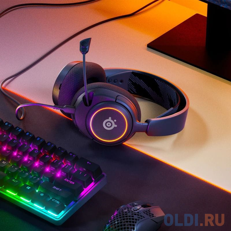 Наушники с микрофоном Steelseries Arctis Nova 3 черный 1.2м оголовье (61631) Вид№5