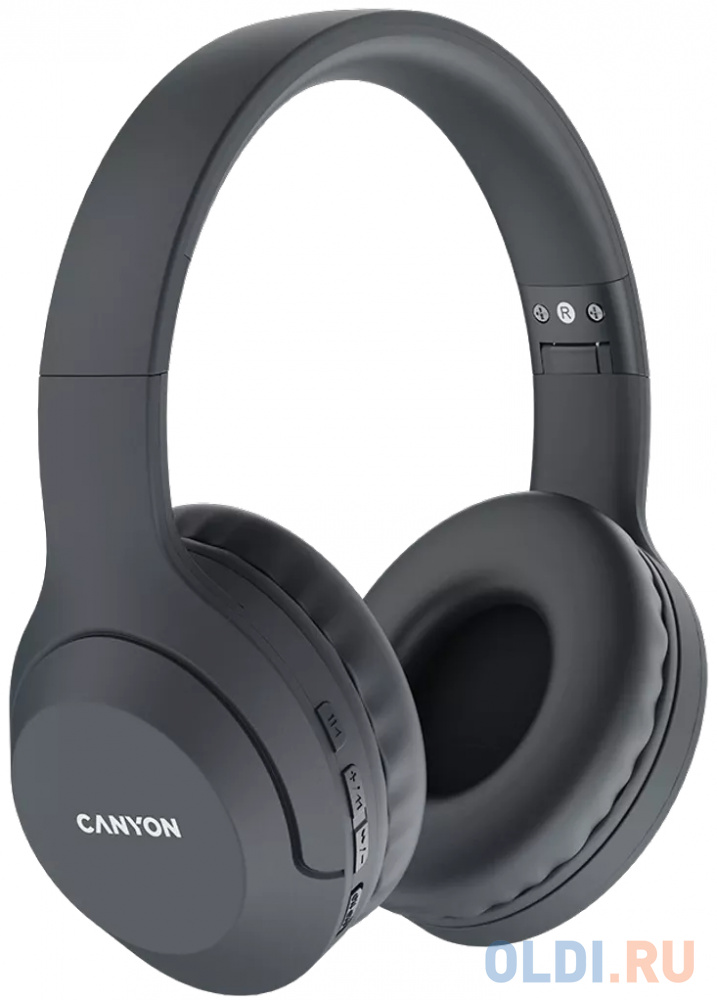 CANYON BTHS-3, Canyon Bluetooth headset,with microphone, BT V5.1 JL6956, battery 300mAh, Type-C charging plug, PU material, size:168*190*78mm, chargin