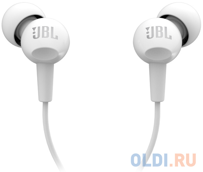 НАУШНИКИ ПРОВОДНЫЕ JBL C100SI  гарнитура белые  ( JBL C100SI  WHT)