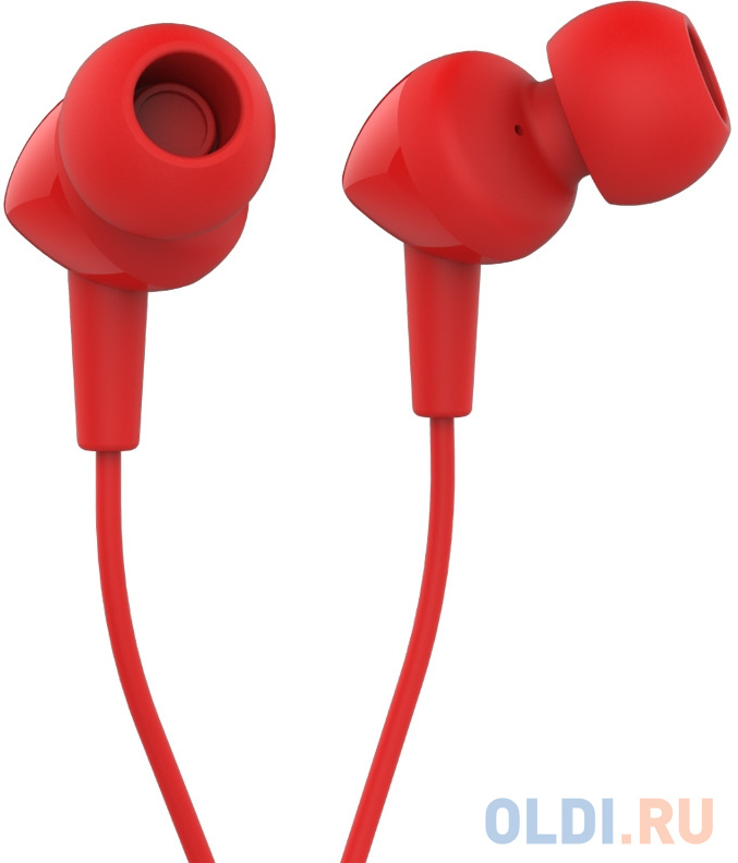 НАУШНИКИ ПРОВОДНЫЕ JBL C100SI гарнитура красные  ( JBL C100SI  RED) Вид№2