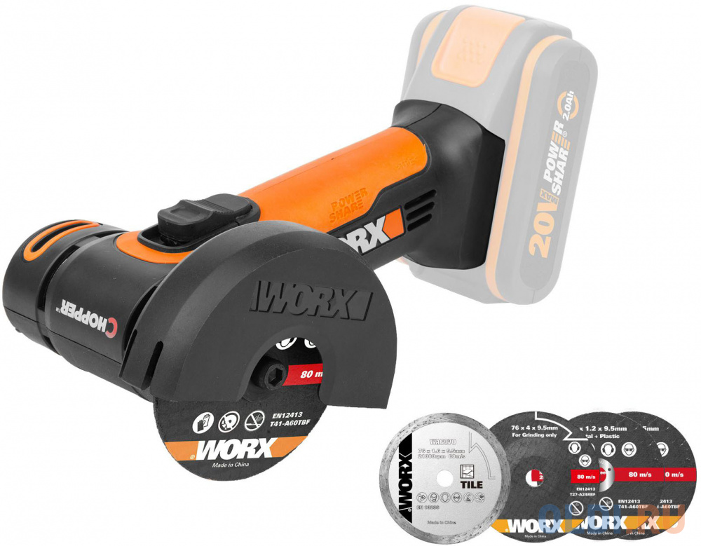 

Углошлифовальная машина Worx WX801.9 76 мм