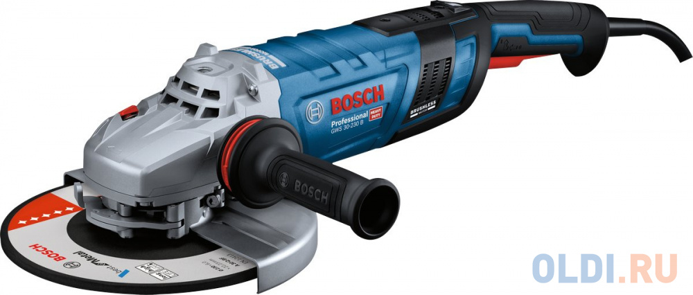 Углошлифовальная машина Bosch GWS 30-230 PB 2800Вт 6500об/мин рез.шпин.:M14 d=230мм