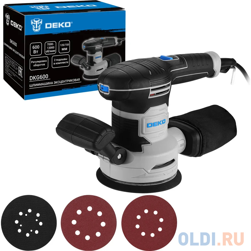 

Эксцентриковая шлифмашина Deko DKG600 600Вт (084-1059)