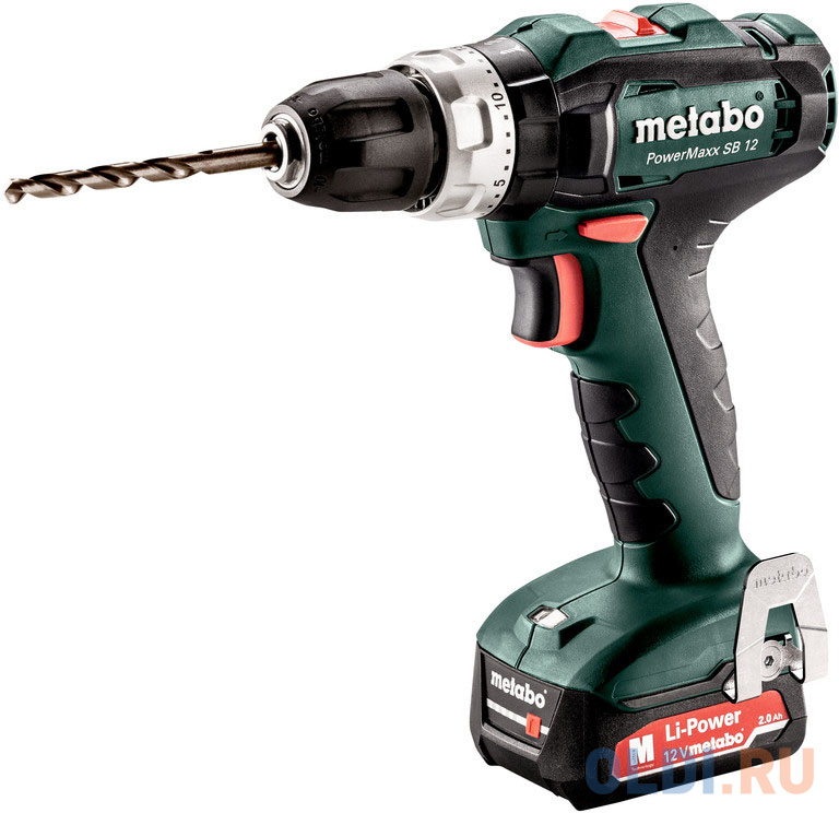 

Дрель-шуруповерт Metabo PowerMaxx SB 12 аккум. патрон:быстрозажимной (кейс в комплекте