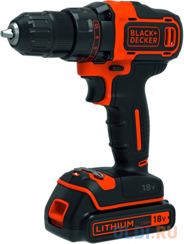 

Аккумуляторная дрель-шуруповерт Black & Decker BDCDD186KB-QW