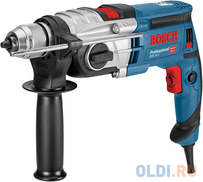 

Ударная дрель BOSCH GSB 20-2 БЗП (060117B400) 850 Вт, 3000 об/мин, БЗП, 13мм, 51000 уд/мин