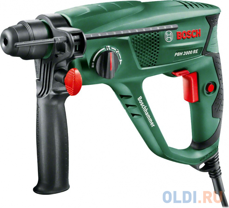 

Перфоратор Bosch PBH 2000 RE патрон:SDS-plus уд.:1.5Дж 550Вт