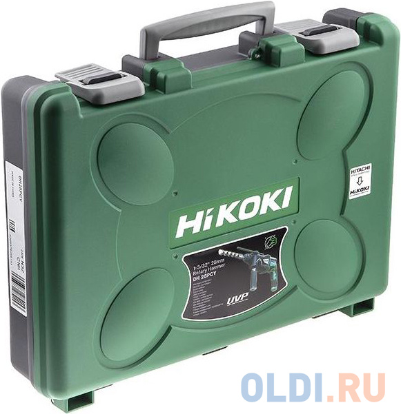 HIKOKI Перфоратор, SDS-Plus, ? 28 мм, 850 Вт, 1100-4300 об/мин, 3 режима, UVP, ручка, кейс, глубином фото