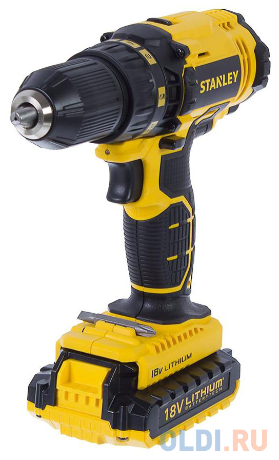 

Дрель-шуруповерт STANLEY SCD20S2K-RU 18В 0-350/1500об/мин 13мм БЗП 45Нм з/у 2акк li-ion 1.5Ач кейс