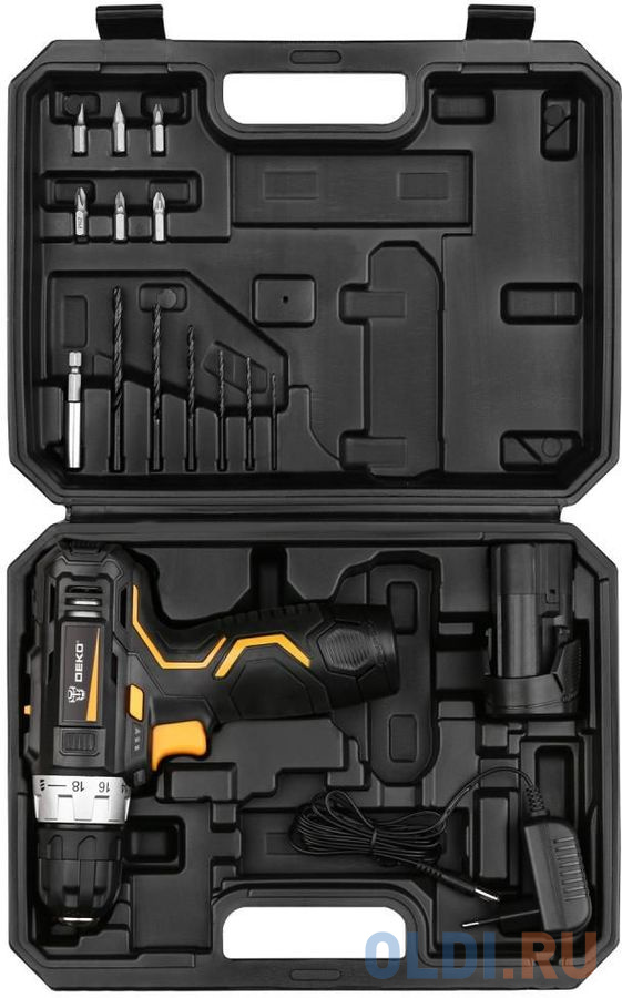 Дрель-шуруповерт Deko GCD12DU3 SET 4 аккум. патрон:быстрозажимной (кейс в комплекте) фото