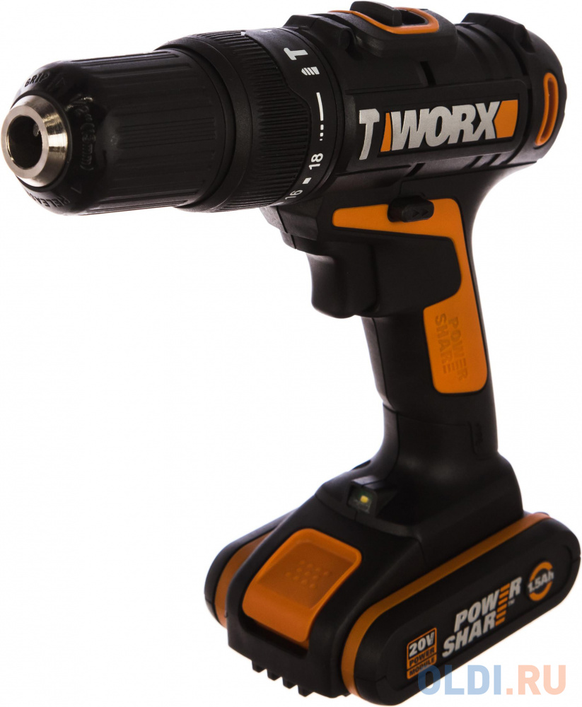 

Дрель-шуруповерт ударная аккумуляторная WORX WX373.1 1.5Ач x1, кейс