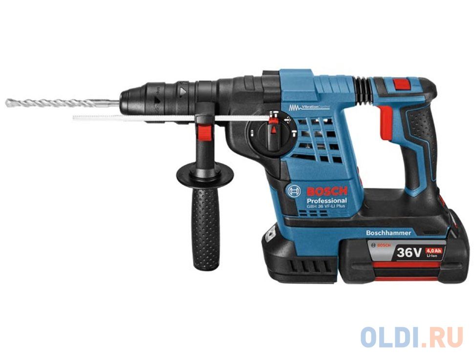 

Перфоратор BOSCH GBH 36 VF-LI Plus (0.611.907.002) 0-400/1300об/мин сталь\\дерево 10\\23мм