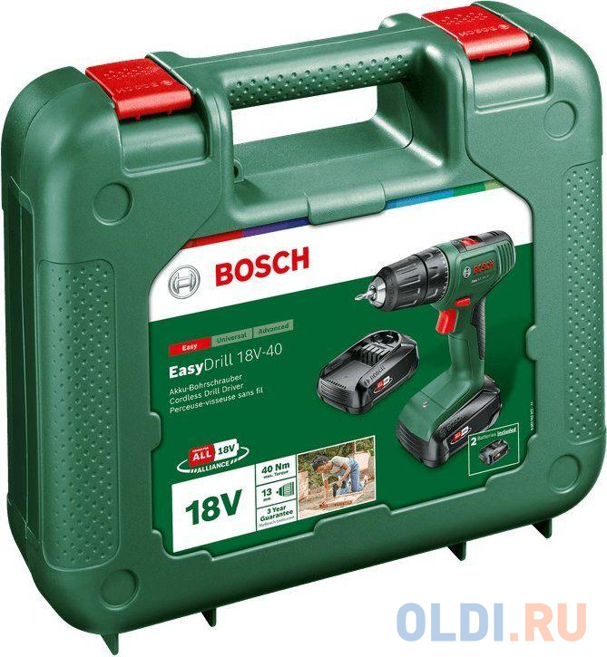 Дрель-шуруповёрт Bosch Easydrill 18V-40 06039D8002 фото