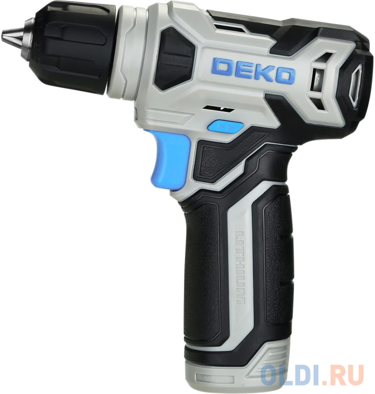 Аккумуляторная дрель-шуруповерт DEKO ZKCD80FU-Li SET 3, 18Нм, 1х2.0Ач [063-4128] фото