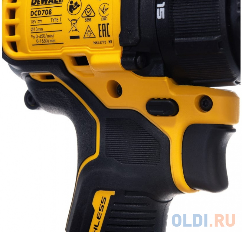 Дрель-шуруповёрт DeWalt DCD708P3T фото