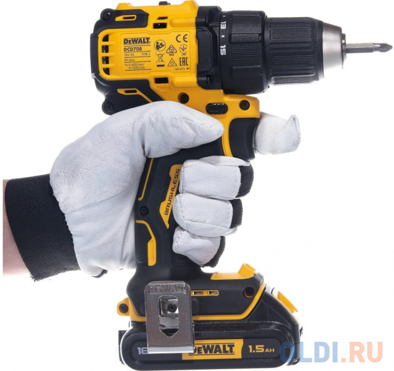 Дрель-шуруповёрт DeWalt DCD708P3T фото