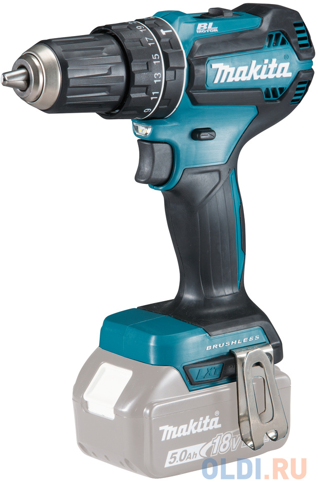 Makita DHP485Z Дрель ак (уд) б//щет, {18В, Li-ion, БЗП-13мм, 0-500//1900об//м, 50//25Нм, 1.7кг, кор, б//ак и з//у}