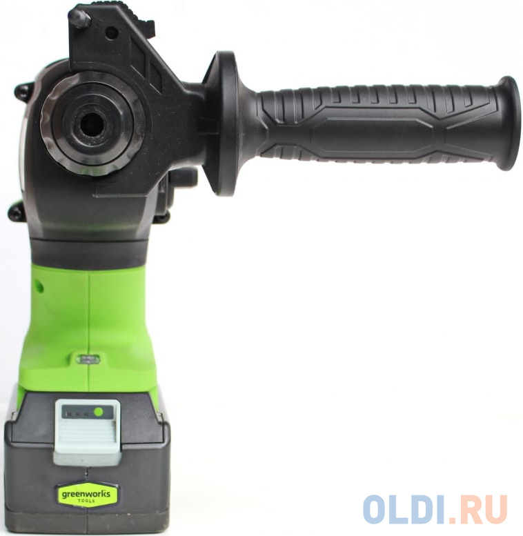 Greenworks Перфоратор аккумуляторный бесщеточный Greenworks GD24SDS2K4,  2 ДЖ, 24V, c 1хАКБ 4 Ач и ЗУ в сумке [3803007UB] фото