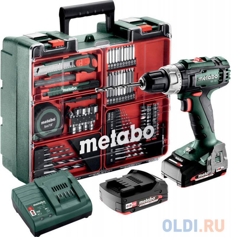 

Дрель-шуруповерт Metabo BS 18 L Workshop аккум. патрон:быстрозажимной (кейс в комплекте) (602321870)