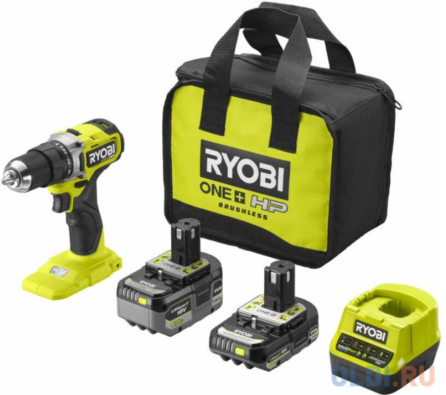 Ryobi ONE+ Дрель-шуруповерт ударная бесщеточная RPD18C-242S 5133004983